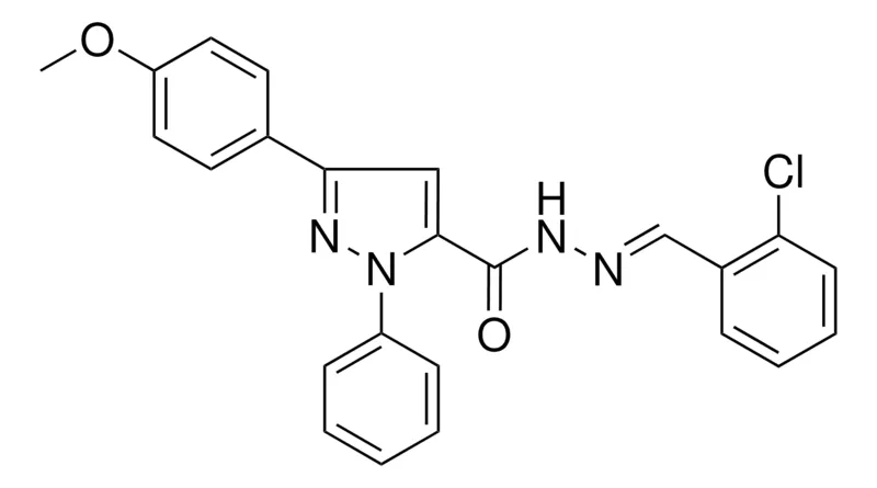 Sigma-Aldrich 5-(4-MEO-PH)-2-PH-2H-PYRAZOLE-3-CARBOXYLIC ACID (2-CHLORO-BENZYLIDENE)-HYDRAZIDE,AldrichCPR