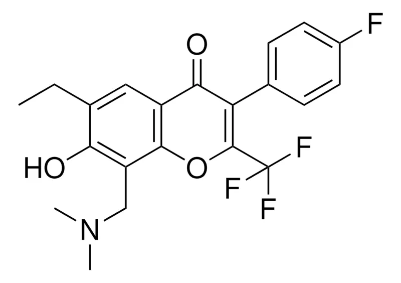 Sigma-Aldrich 8-((DIMETHYLAMINO)ME)-6-ET-3-(4-F-PH)-7-HO-2-(TRIFLUOROMETHYL)-4H-CHROMEN-4-ONE,AldrichCPR