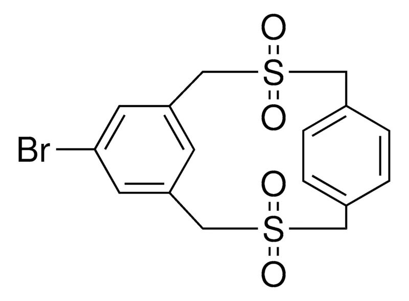 Sigma-Aldrich 7-BR-3,11-DITHIA-TRICYCLO(11.2.2.1(5,9))OCTADECA-HEXAENE 3,3,11,11-TETRAOXIDE,AldrichCPR