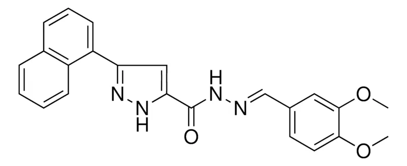 Sigma-Aldrich 5-NAPHTHALEN-1-YL-2H-PYRAZOLE-3CARBOXYLIC ACID (3,4-DI-MEO-BENZYLIDENE)HYDRAZIDE，AldrichCPR