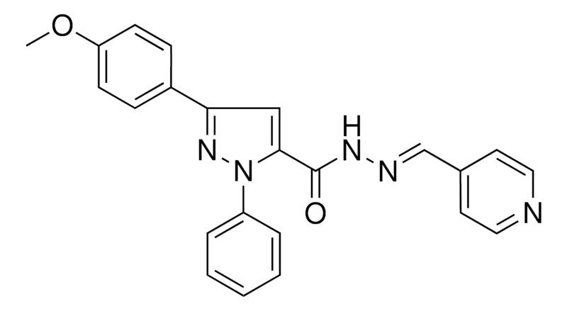 Sigma-Aldrich 5-(4-MEO-PH)-2-PH-2H-PYRAZOLE-3-CARBOXYLIC ACID PYRIDIN-4-YLMETHYLENE-HYDRAZIDE,AldrichCPR