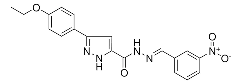 Sigma-Aldrich 5-(4-ETHOXY-PH)-2H-PYRAZOLE-3-CARBOXYLIC ACID (3-NITRO-BENZYLIDENE)-HYDRAZIDE,AldrichCPR
