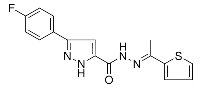 Sigma-Aldrich 5-(4-F-PH)-2H-PYRAZOLE-3-CARBOXYLIC ACID (1-THIOPHEN-2-YL-ETHYLIDENE)-HYDRAZIDE,AldrichCPR