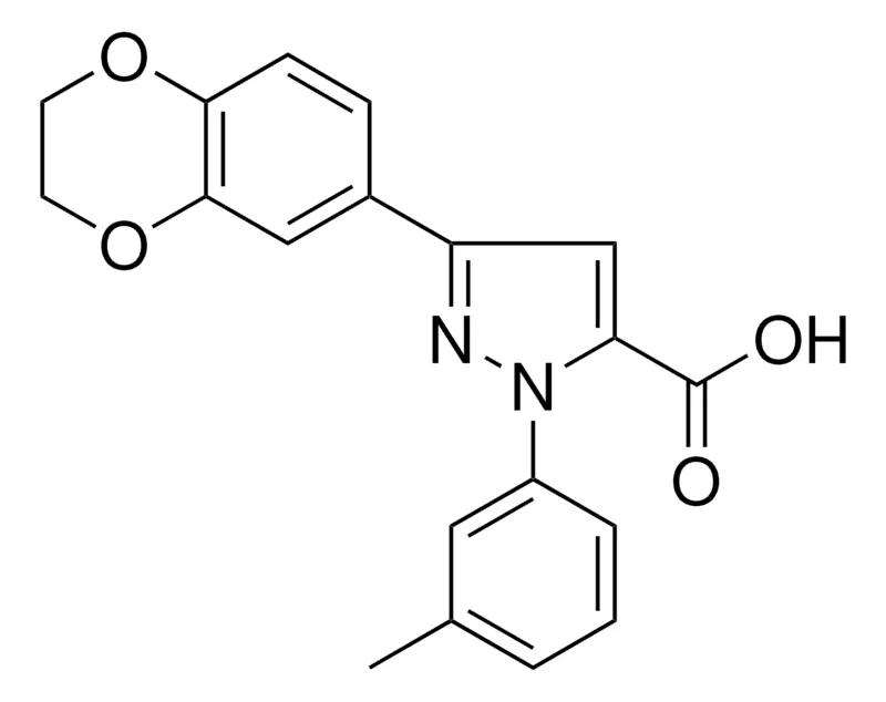 Sigma-Aldrich 3-(2,3-DIHYDRO-1,4-BENZODIOXIN-6-YL)-1-(3-METHYLPHENYL)-1H-PYRAZOLE-5-CARBOXYLIC ACID,AldrichCPR