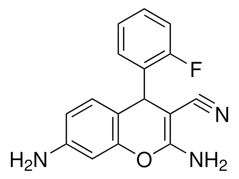 Sigma-Aldrich 2,7-DIAMINO-4-(2-FLUORO-PHENYL)-4H-CHROMENE-3-CARBONITRILE,AldrichCPR
