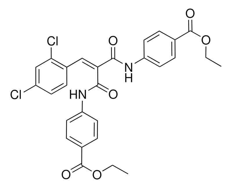 Sigma-Aldrich ETHYL 4-[(3-(2,4-DICHLOROPHENYL)-2-{[4-(ETHOXYCARBONYL)ANILINO]CARBONYL}ACRYLOYL)AMINO]BENZOATE，AldrichCPR