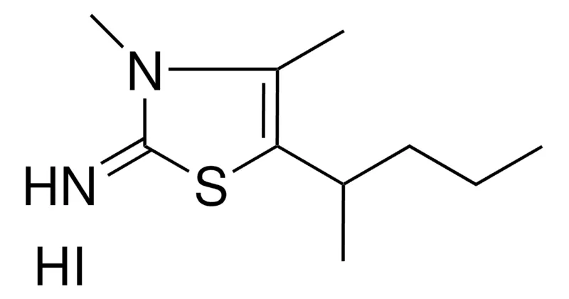 Sigma-Aldrich 3,4-DIMETHYL-5-(1-METHYL-BUTYL)-3H-THIAZOL-2-YLIDENEAMINE, HYDROIODIDE,AldrichCPR