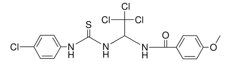 Sigma-Aldrich 4-METHOXY-N-(2,2,2-TRICHLORO-1-(3-(4-CHLORO-PHENYL)-THIOUREIDO)-ETHYL)-BENZAMIDE,AldrichCPR