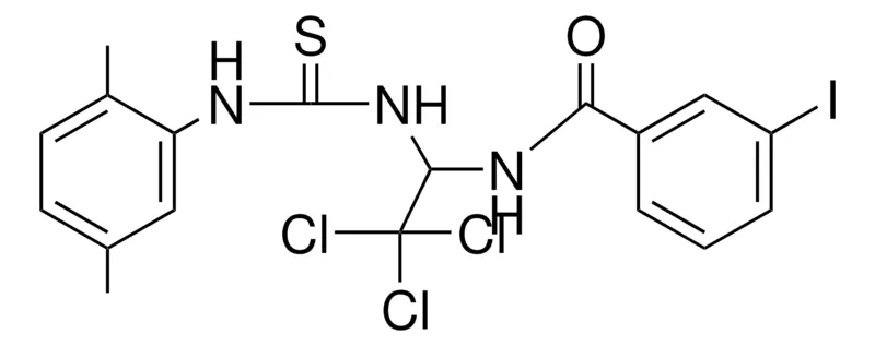 Sigma-Aldrich 3-I-N-(2,2,2-TRICHLORO-1-(3-(2,5-DIMETHYL-PHENYL)-THIOUREIDO)-ETHYL)-BENZAMIDE,AldrichCPR