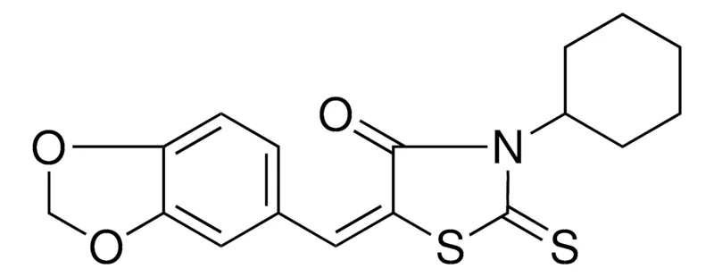 Sigma-Aldrich 5-BENZO(1,3)DIOXOL-5-YLMETHYLENE-3-CYCLOHEXYL-2-THIOXO-THIAZOLIDIN-4-ONE,AldrichCPR