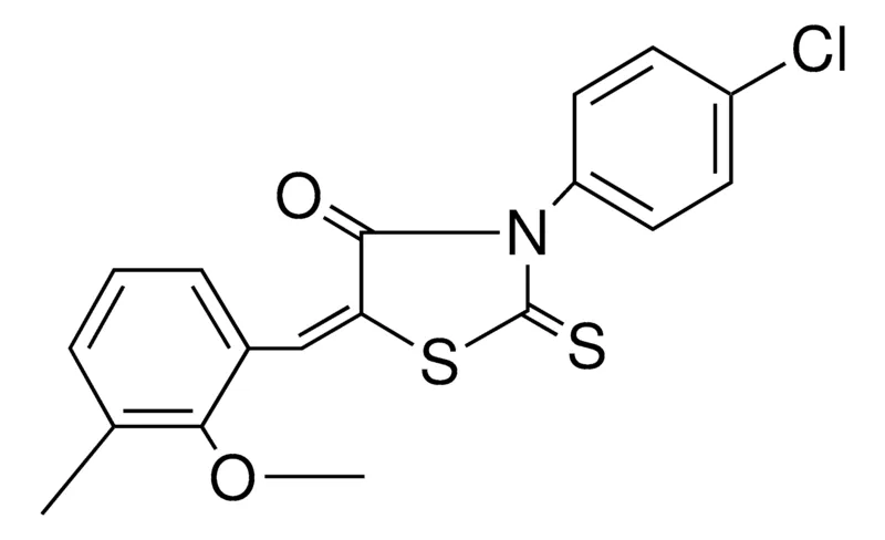 Sigma-Aldrich 3-(4-CHLOROPHENYL)-5-(2-METHOXY-3-METHYLBENZYLIDENE)RHODANINE,AldrichCPR