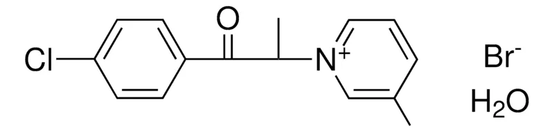 Sigma-Aldrich 1-(2-(4-CHLORO-PH)-1-METHYL-2-OXO-ETHYL)-3-METHYL-PYRIDINIUM, BROMIDE HYDRATE,AldrichCPR