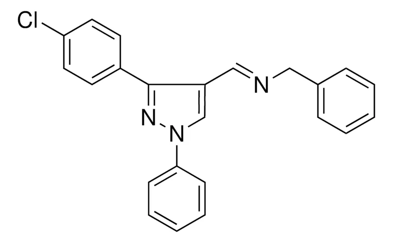 Sigma-Aldrich BENZYL-(3-(4-CHLORO-PHENYL)-1-PHENYL-1H-PYRAZOL-4-YLMETHYLENE)-AMINE,AldrichCPR