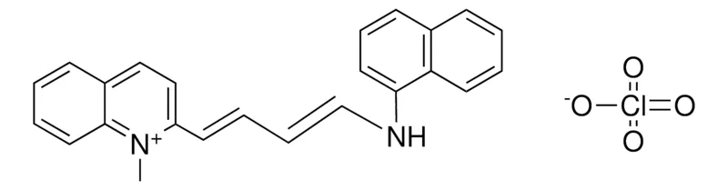 Sigma-Aldrich 1-METHYL-2-(4-(NAPHTHALEN-1-YLAMINO)-BUTA-1,3-DIENYL)-QUINOLINIUM, PERCHLORATE,AldrichCPR