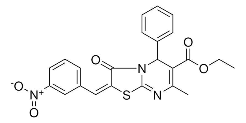 Sigma-Aldrich ETHYL (2E)-7-METHYL-2-(3-NITROBENZYLIDENE)-3-OXO-5-PHENYL-2,3-DIHYDRO-5H-[1,3]THIAZOLO[3,2-A]PYRIMIDINE-6-CARBOXYLATE，AldrichCPR