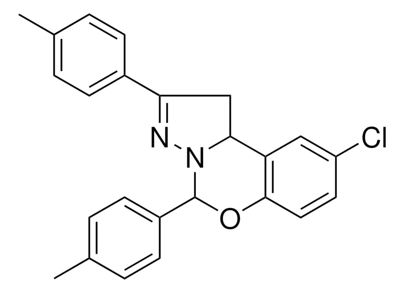 Sigma-Aldrich 8-CHLORO-2,4-DI-P-TOLYL-1,9B-DIHYDRO-5-OXA-3,3A-DIAZA-CYCLOPENTA(A)NAPHTHALENE,AldrichCPR