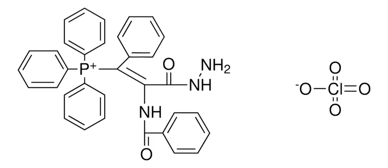Sigma-Aldrich (BENZOYLAMINO-2-HYDRAZINOCARBONYL-1-PH-VINYL)-TRIPHENYL-PHOSPHONIUM, PERCHLORATE,AldrichCPR
