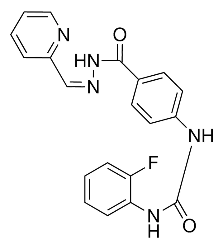 Sigma-Aldrich 4-(3-(2-FLUOROPHENYL)UREIDO)BENZOIC (2-PYRIDYLMETHYLENE)HYDRAZIDE,AldrichCPR
