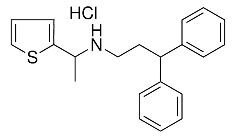 Sigma-Aldrich 3,3-DIPHENYL-N-(1-(2-THIENYL)ETHYL)-1-PROPANAMINE HYDROCHLORIDE,AldrichCPR