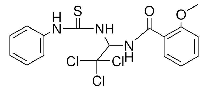 Sigma-Aldrich 2-METHOXY-N-(2,2,2-TRICHLORO-1-(3-PHENYL-THIOUREIDO)-ETHYL)-BENZAMIDE,AldrichCPR