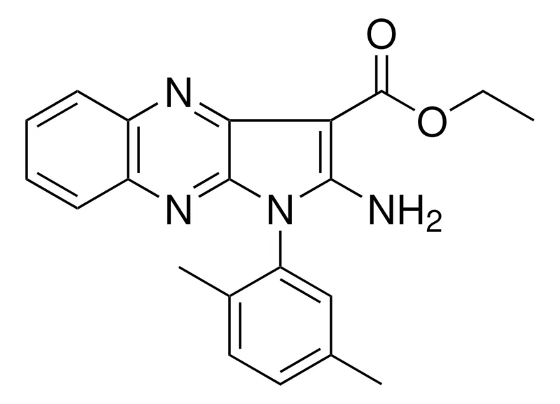 Sigma-Aldrich ETHYL 2-AMINO-1-(2,5-DIMETHYLPHENYL)-1H-PYRROLO(2,3-B)QUINOXALINE-3-CARBOXYLATE,AldrichCPR