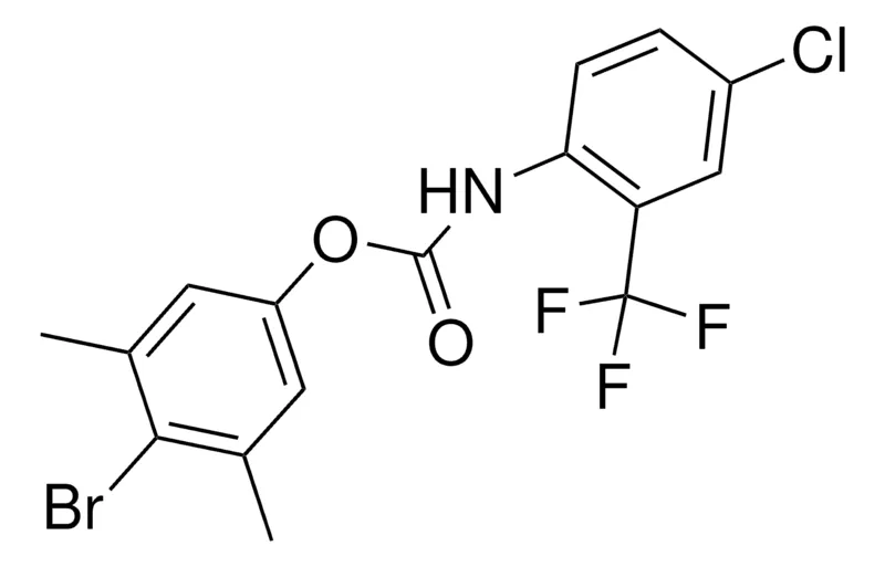 Sigma-Aldrich 4-BROMO-3,5-DIMETHYLPHENYL N-(4-CHLORO-2-(TRIFLUOROMETHYL)PHENYL)CARBAMATE,AldrichCPR