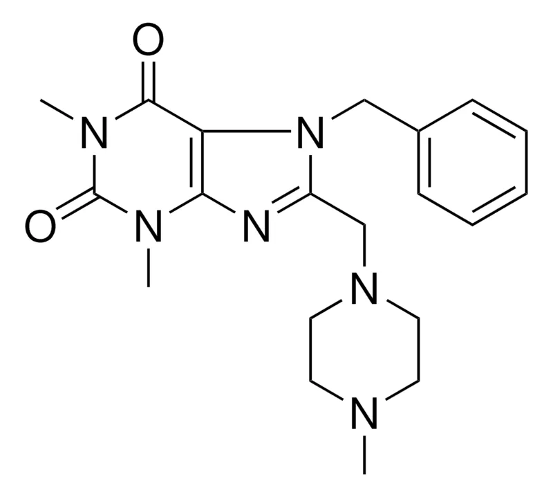 Sigma-Aldrich 7-BENZYL-1,3-DIMETHYL-8-((4-ME-1-PIPERAZINYL)ME)-3,7-DIHYDRO-1H-PURINE-2,6-DIONE,AldrichCPR