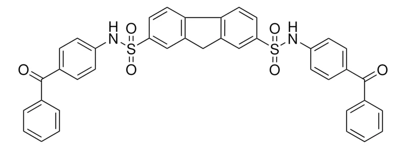 Sigma-Aldrich 9H-FLUORENE-2,7-DISULFONIC ACID BIS-((4-BENZOYL-PHENYL)-AMIDE)，AldrichCPR