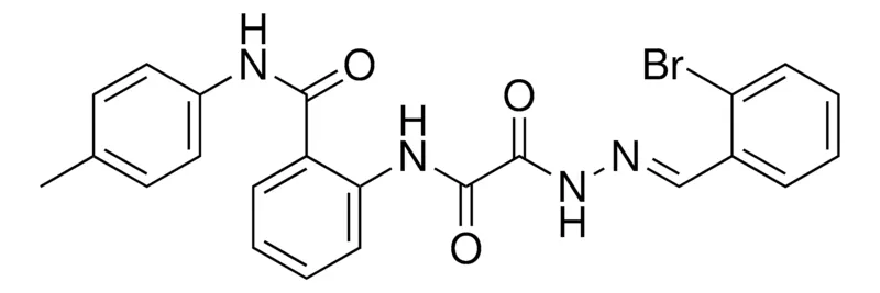 Sigma-Aldrich 2-(((2-(2-BROMOBENZYLIDENE)HYDRAZINO)(OXO)AC)AMINO)-N-(4-METHYLPHENYL)BENZAMIDE,AldrichCPR