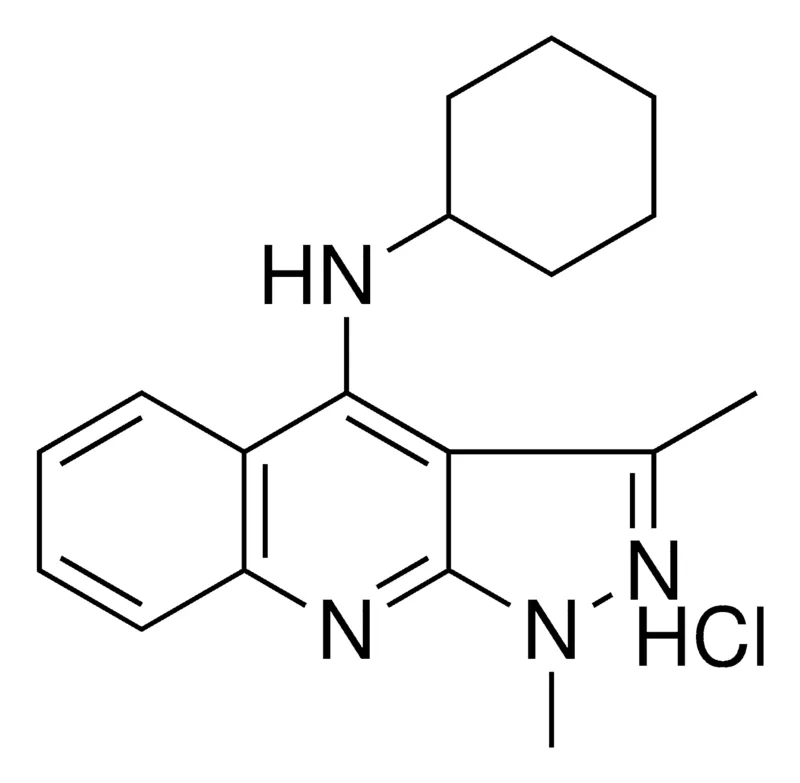 Sigma-Aldrich N-CYCLOHEXYL-1,3-DIMETHYL-1H-PYRAZOLO(3,4-B)QUINOLIN-4-AMINE HYDROCHLORIDE,AldrichCPR