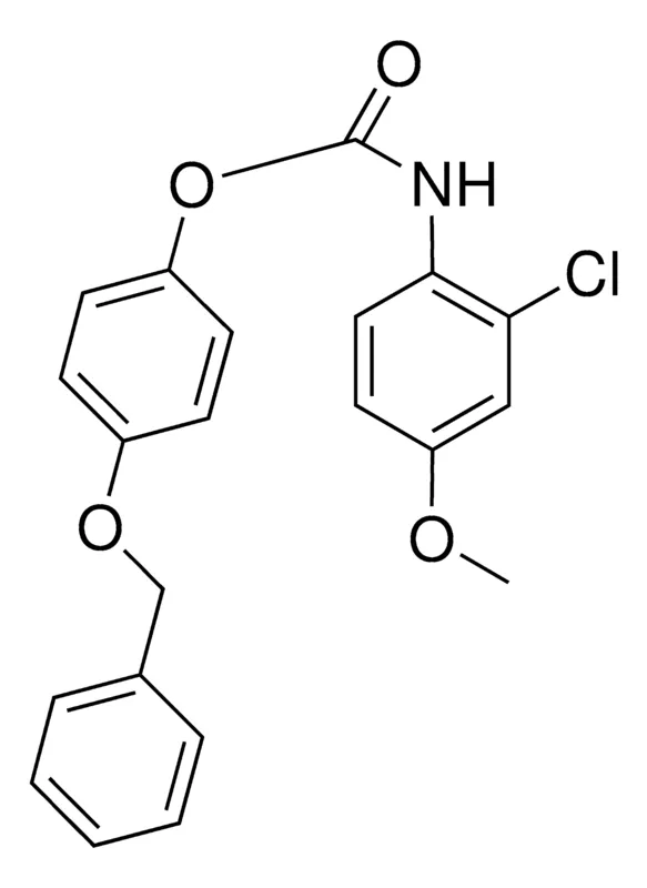 Sigma-Aldrich 4-(BENZYLOXY)PHENYL N-(2-CHLORO-4-METHOXYPHENYL)CARBAMATE,AldrichCPR