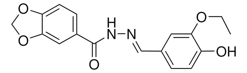 Sigma-Aldrich N'-(3-ETHOXY-4-HYDROXYBENZYLIDENE)-1,3-BENZODIOXOLE-5-CARBOHYDRAZIDE，AldrichCPR