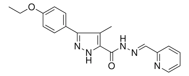 Sigma-Aldrich 5(4-ETHOXY-PH)4-ME-2H-PYRAZOLE-3-CARBOXYLIC ACID PYRIDIN-2-YLMETHYLENE-HYDRAZIDE,AldrichCPR