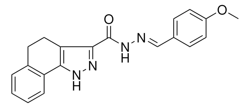 Sigma-Aldrich N'-(4-METHOXYBENZYLIDENE)-4,5-DIHYDRO-1H-BENZO(G)INDAZOLE-3-CARBOHYDRAZIDE,AldrichCPR