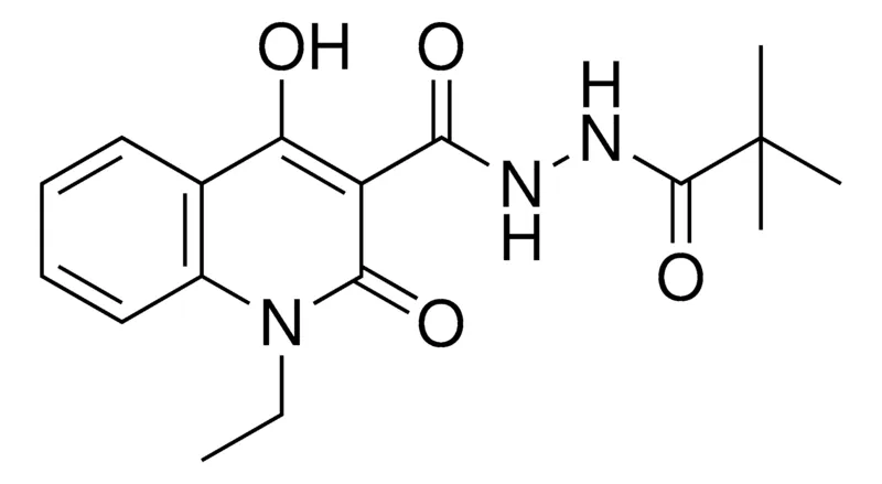 Sigma-Aldrich N'-(2,2-DIMETHYLPROPANOYL)-1-ETHYL-4-HYDROXY-2-OXO-1,2-DIHYDRO-3-QUINOLINECARBOHYDRAZIDE,AldrichCPR