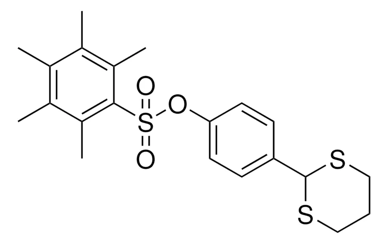 Sigma-Aldrich 2,3,4,5,6-PENTAMETHYL-BENZENESULFONIC ACID 4-(1,3)DITHIAN-2-YL-PHENYL ESTER,AldrichCPR