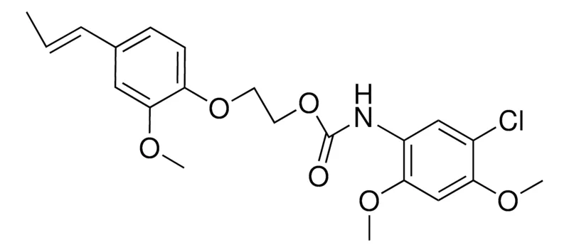 Sigma-Aldrich 2-(2-METHOXY-4-(1-PROPENYL)PHENOXY)ETHYL N-(5-CHLORO2,4DIMETHOXYPHENYL)CARBAMATE,AldrichCPR
