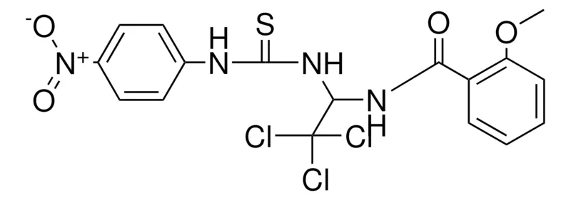 Sigma-Aldrich 2-METHOXY-N-(2,2,2-TRICHLORO-1-(3-(4-NITRO-PHENYL)-THIOUREIDO)-ETHYL)-BENZAMIDE,AldrichCPR