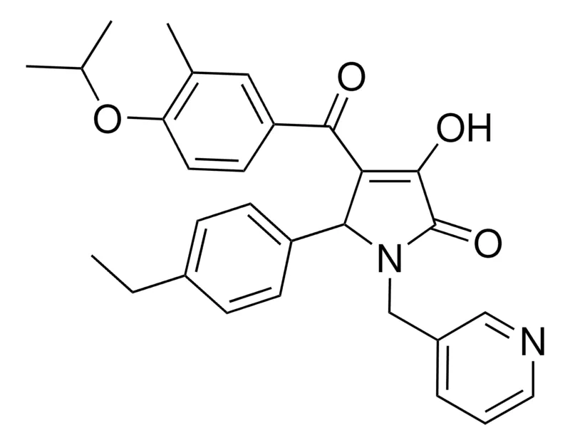 Sigma-Aldrich 5-(4-ETHYLPHENYL)-3-HYDROXY-4-(4-ISOPROPOXY-3-METHYLBENZOYL)-1-(3-PYRIDINYLMETHYL)-1,5-DIHYDRO-2H-PYRROL-2-ONE,AldrichCPR