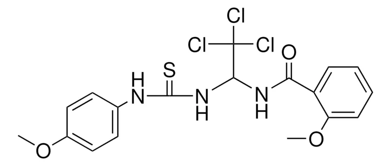 Sigma-Aldrich 2-MEO-N-(2,2,2-TRICHLORO-1-(3-(4-METHOXY-PHENYL)-THIOUREIDO)-ETHYL)-BENZAMIDE,AldrichCPR