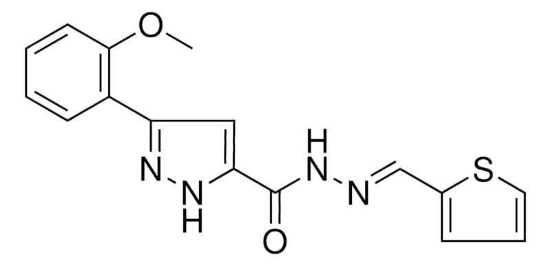 Sigma-Aldrich 5-(2-MEO-PHENYL)-2H-PYRAZOLE-3-CARBOXYLIC ACID THIOPHEN-2-YLMETHYLENE-HYDRAZIDE,AldrichCPR