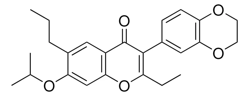 Sigma-Aldrich 3-(2,3-2H-BENZO(1,4)DIOXIN-6-YL)-2-ETHYL-7-ISOPROPOXY-6-PROPYL-CHROMEN-4-ONE，AldrichCPR