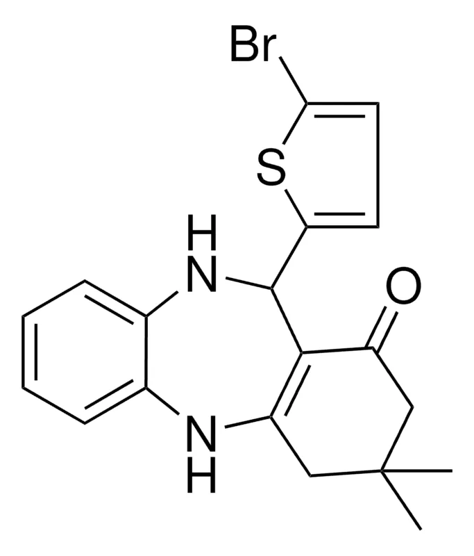 Sigma-Aldrich 11-(5-BROMO-2-THIENYL)-3,3-DIMETHYL-2,3,4,5,10,11-HEXAHYDRO-1H-DIBENZO[B,E][1,4]DIAZEPIN-1-ONE，AldrichCPR