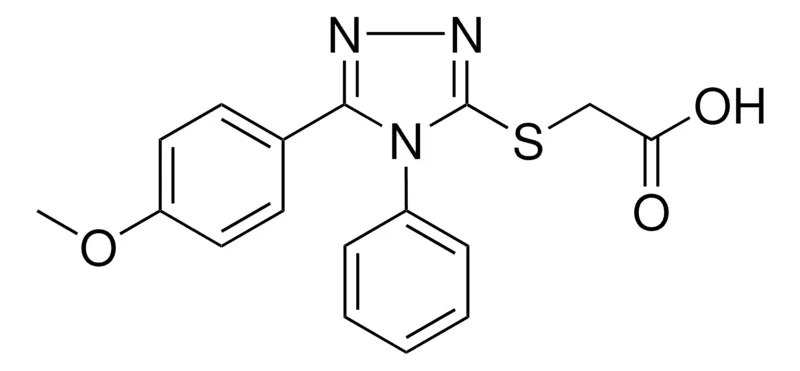 Sigma-Aldrich (5-(4-METHOXY-PHENYL)-4-PHENYL-4H-(1,2,4)TRIAZOL-3-YLSULFANYL)-ACETIC ACID,AldrichCPR