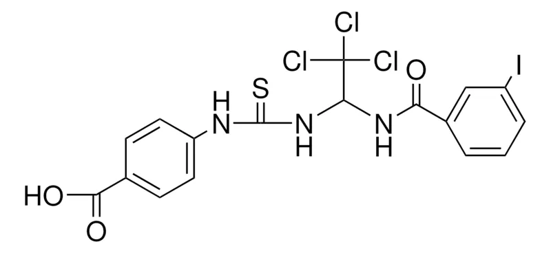 Sigma-Aldrich 4-(3-(2,2,2-TRICHLORO-1-(3-IODO-BENZOYLAMINO)-ETHYL)-THIOUREIDO)-BENZOIC ACID,AldrichCPR