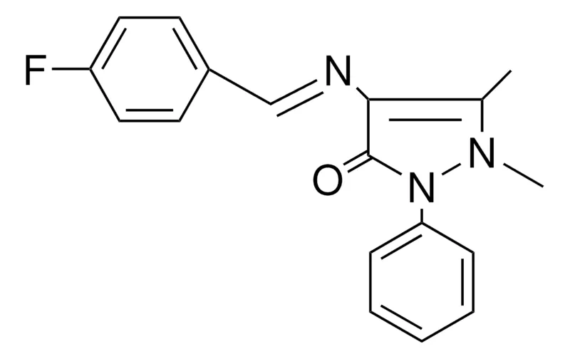Sigma-Aldrich 4-((4-FLUORO-BENZYLIDENE)-AMINO)-1,5-DIMETHYL-2-PHENYL-1,2-DIHYDRO-PYRAZOL-3-ONE,AldrichCPR