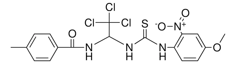 Sigma-Aldrich 4-ME-N-(2,2,2-TRICHLORO-1-(3-(4-MEO-2-NITRO-PHENYL)-THIOUREIDO)-ETHYL)-BENZAMIDE,AldrichCPR