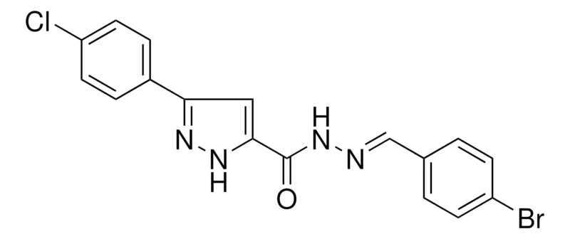 Sigma-Aldrich 5-(4-CL-PHENYL)-2H-PYRAZOLE-3-CARBOXYLIC ACID (4-BROMO-BENZYLIDENE)-HYDRAZIDE,AldrichCPR