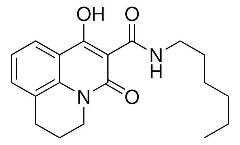 Sigma-Aldrich N-HEXYL-7-HO-5-OXO-2,3-DIHYDRO-1H,5H-PYRIDO(3,2,1-IJ)QUINOLINE-6-CARBOXAMIDE,AldrichCPR