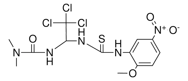 Sigma-Aldrich 1,1-DIMETHYL-3-(2,2,2-TRICHLORO-1-(3-(2-MEO-5-NITRO-PH)-THIOUREIDO)-ETHYL)-UREA，AldrichCPR